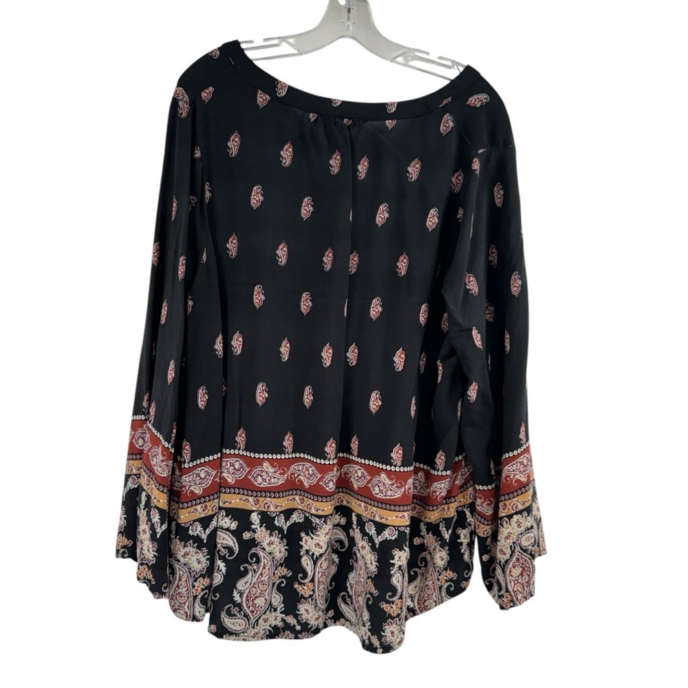 Tantrums Floral Paisley Printed Multicolored Blouse Top Size XXL - Picture 12 of 13